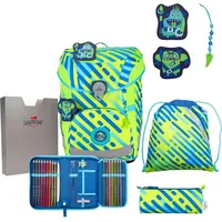 DerDieDas ErgoFlex Easy Neon Schulranzen-Set 5tlg