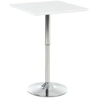 Homcom Bartisch MDF-Platte, Stahl