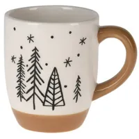 Home&styling collection Becher mit Tannenmotiv, 330 ml