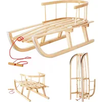 GreenBlue Holzschlitten mit Rückenlehne (40110)