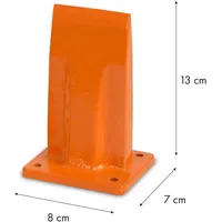Eberth Holzspalter Manuell, Spaltkeil aus Stahl, 8x7x13 cm, sicheres