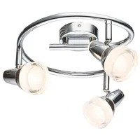 GLOBO LED Decken Lampe Leuchte Metall Chrom Glas Kristalle