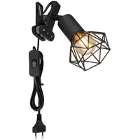 GLOBO Klemmspot Industrial Schwarz