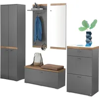 Set One by Musterring Kompaktgarderobe »Lancaster Dielen«, 5 Teilen,