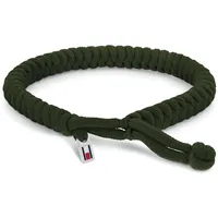 Tommy Hilfiger Jewelry Nylon-Armband für Herren Grüne Farbe -