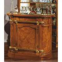Casa Padrino Luxus Barock Bar Theke Braun / Gold