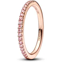 Pandora Damen-Ring Funkelndes Pink Band Roségoldfarben, 58/18,5
