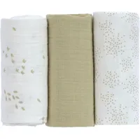 Lässig Baby Puckdecke Spuckdecke Pucktuch Mulltuch 3er Pack 60x60cm
