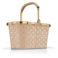 Reisenthel carrybag frame metallic dots coffee