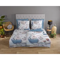 Good Morning Wendebettwäsche GOOD MORNING "Maritim", blau, B/L: 135cm