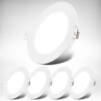 B.K.Licht Einbaustrahler 5er Set (BK_EL1619) flach Weiß