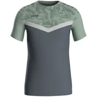 Jako Iconic T-Shirt Kinder 852 anthra light/mintgrün/soft grey 140