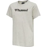Hummel hmlMOVER Cotton T-Shirt S/S Kids, Egret Melange, 152