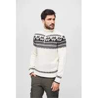 Brandit Textil Brandit Troyer Norweger Strickpullover weiß, Größe S