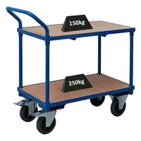 Proregal Tischwagen, Hellblau, Metall, 50x95x97 cm, Freizeit, Heimwerken, Handwerkzeuge