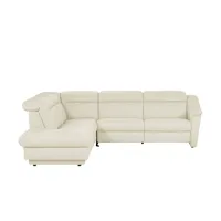 HIMOLLA Ecksofa Leder 9707 ¦ creme ¦ Maße (cm):