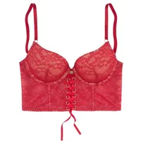 JETTE Push-up-BH Damen rot Gr.80D