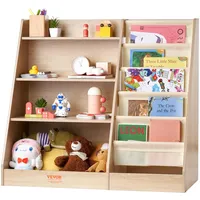 Vevor 4-stöckiges Bücherregal aus Holz für Kinder, Sechsstöckiges Bücherregal,