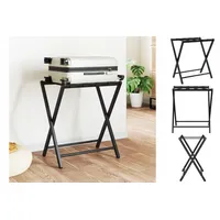 VidaXL Gepäckablage Schwarz 68,5x38x58 cm Bambus