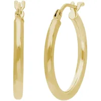 FIRETTI Paar Creolen »Schmuck Geschenk Gold 585 Ohrschmuck Ohrringe«,