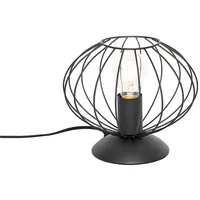 QAZQA - Industrielle Tischlampe schwarz - Margarita