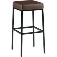 CLP Barhocker Montreal Kunstlederbezug schwarz/braun
