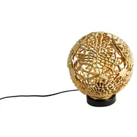 QAZQA - Art-Deco-Tischleuchte Gold mit Schwarz - Maro