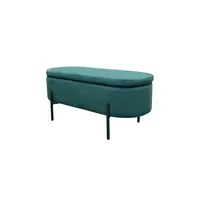 ByLIVING Polsterbank NOVA Samt Dunkelgrün 95 x 42 x
