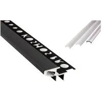 Tktrading24 T-40 20° LED Premium Treppenprofil Alu Fliesenprofil 10mm