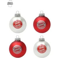 FC Bayern München Christbaumkugel 4er Set ohne
