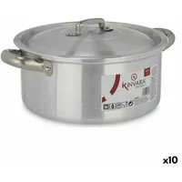 Kinvara Topf mit Deckel Silberfarben Aluminium 3 L (10