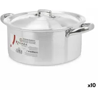 Kinvara Topf mit Deckel Silberfarben Aluminium 4 L 24