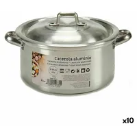 Kinvara Topf mit Deckel Silberfarben Aluminium 1,5 L 18
