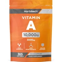 Horbäach Vitamin A Hochdosiert 10000 IE Kapseln 365 St