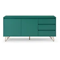 Dynamic24 Sideboard mit 2 Türen 3 Schubladen Kommode Highboard