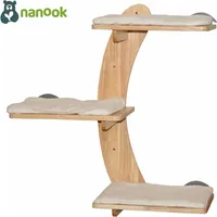 Nanook shop Katzen Kletterwand 3-stufig Wandkratzbaum