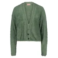 Cartoon Strickjacke grau|grün 36 EU