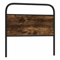 VidaXL Kopfteil Räuchereiche 90 cm Stahl und Holzwerkstoff