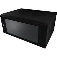Allnet ALL-SMC6618SCHWARZ, Wandmontiertes Regal, 18U, 50 kg, Sperrschloss, 30