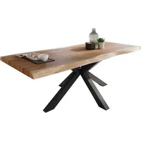 Sam Esstisch Baumkante massiv Akazie natur 240 x 100