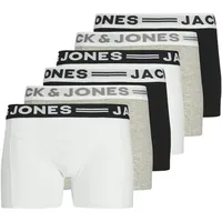 JACK & JONES Boxershort 6er Pack in Schwarz/Weiß/Grau 164