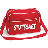 Multifanshop Retrotasche - Stuttgart - Textmarker - Druck weiß