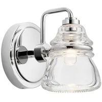 Licht-Erlebnisse Kleine Wandleuchte Bad mit LED G9 IP44 16,3