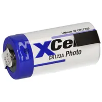 XCell Photobatterie CR123A Lithium 3V 1550mAh Z-Lötfahne