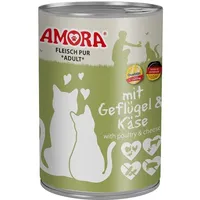 Amora Fleisch pur Geflügel & Käse 12 x 400