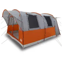 VidaXL Kuppelzelt 4 Personen Grau/Orange