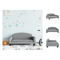 VidaXL Kindersofa Hellgrau 70x45x30 cm Stoff - Grau
