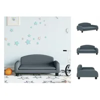 VidaXL Kindersofa Dunkelgrau 70x45x30 cm Stoff - Grau