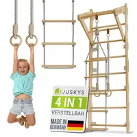 Juskys Klettergerüst für Kinder Natur