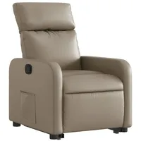 VidaXL Relaxsessel mit Aufstehhilfe Cappuccino-Braun Kunstleder